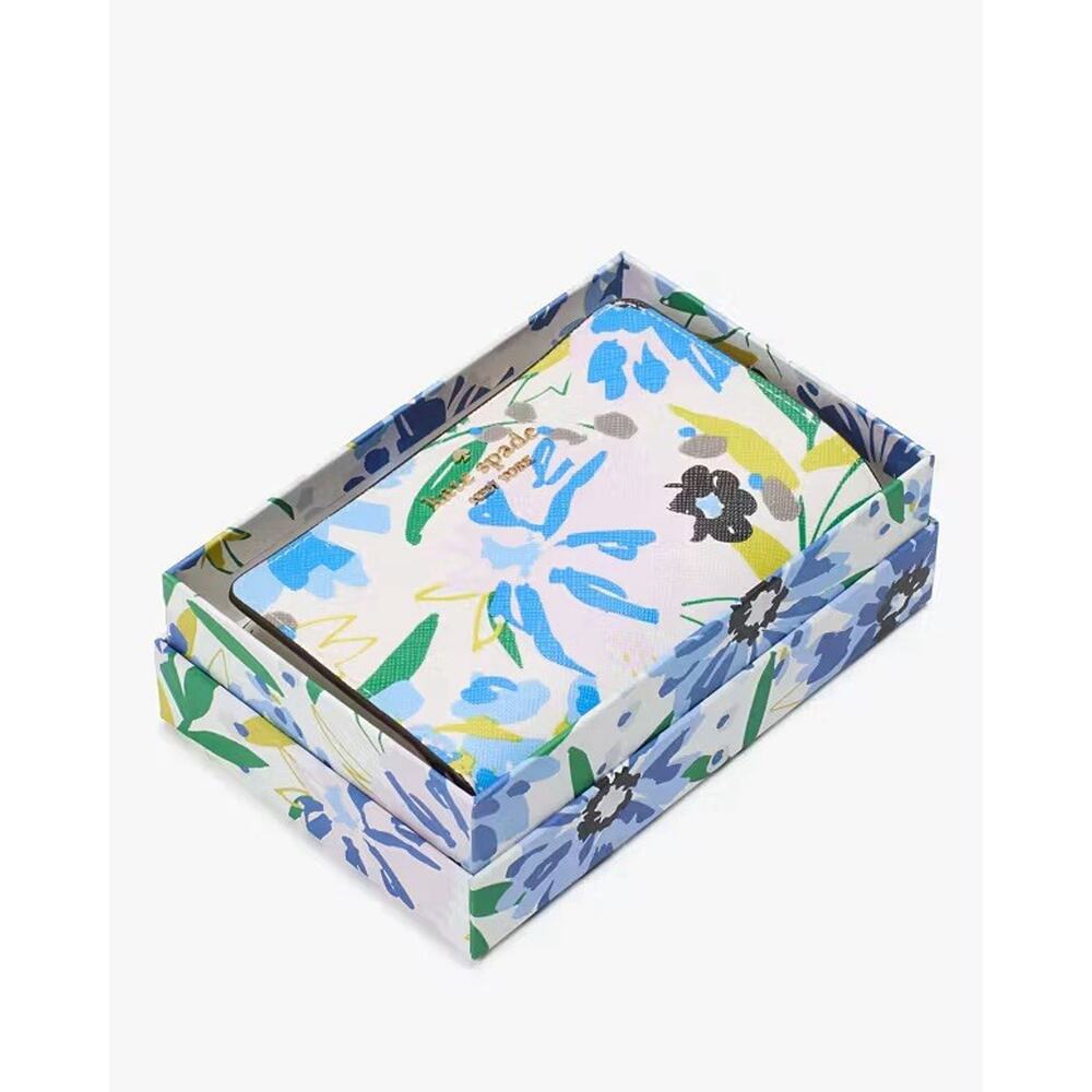 NWT Kate Spade Boxed Madison Floral Medium Bifold Wallet NWT $229 Retail